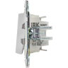 Выключатель 2-клавишный IEK SKANDY 10А SK-V04W арктический белый SK-V20-0-10-K01